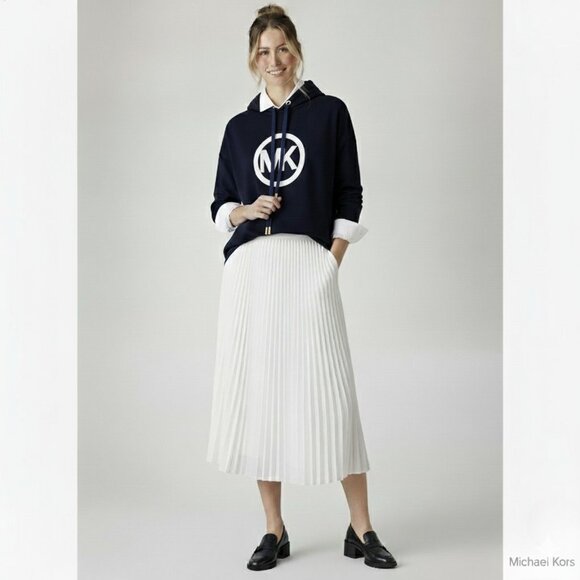 NWT Michael Kors Women’s OVERSIZED Hoodie in True Blue – Size S - Picture 5 of 16